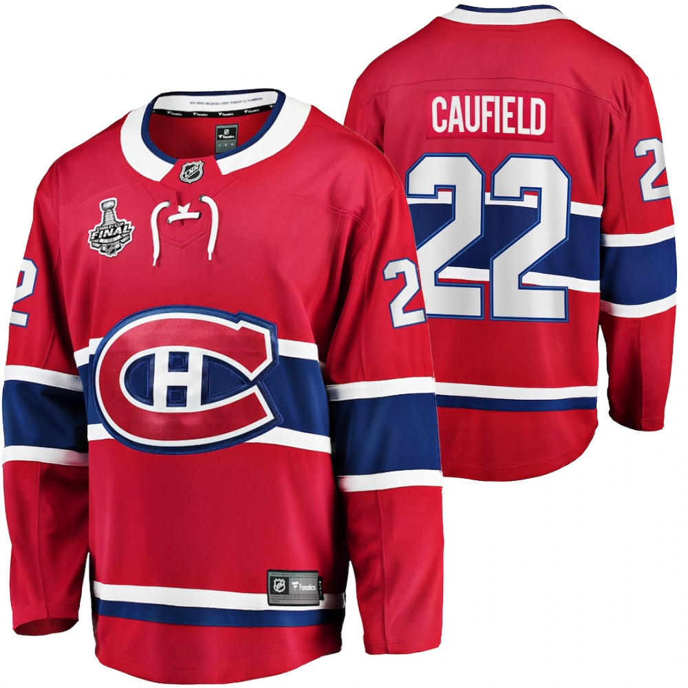 Cole Caufield Canadiens 2021 Stanley Cup Final Red Jersey Home