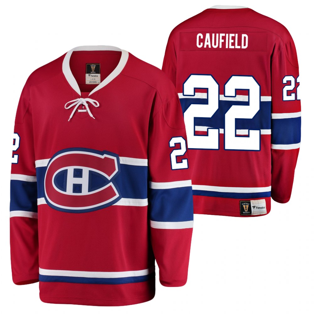 Cole Caufield Montreal Canadiens Heritage Red 2021 Jersey