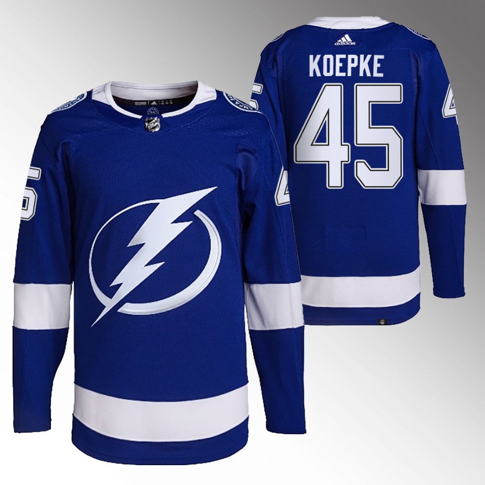 Cole Koepke Tampa Bay Lightning Blue Primegreen Home Jersey