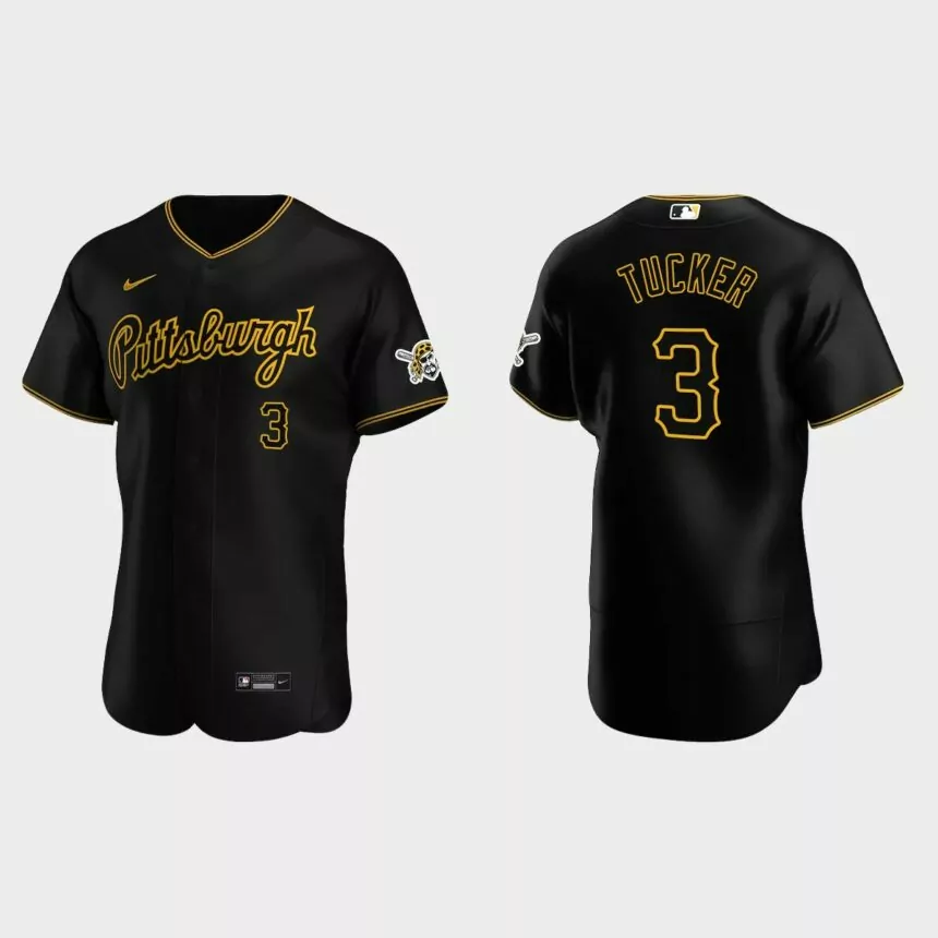 Cole Tucker Pittsburgh Pirates Authentic Alternate Jersey – Black