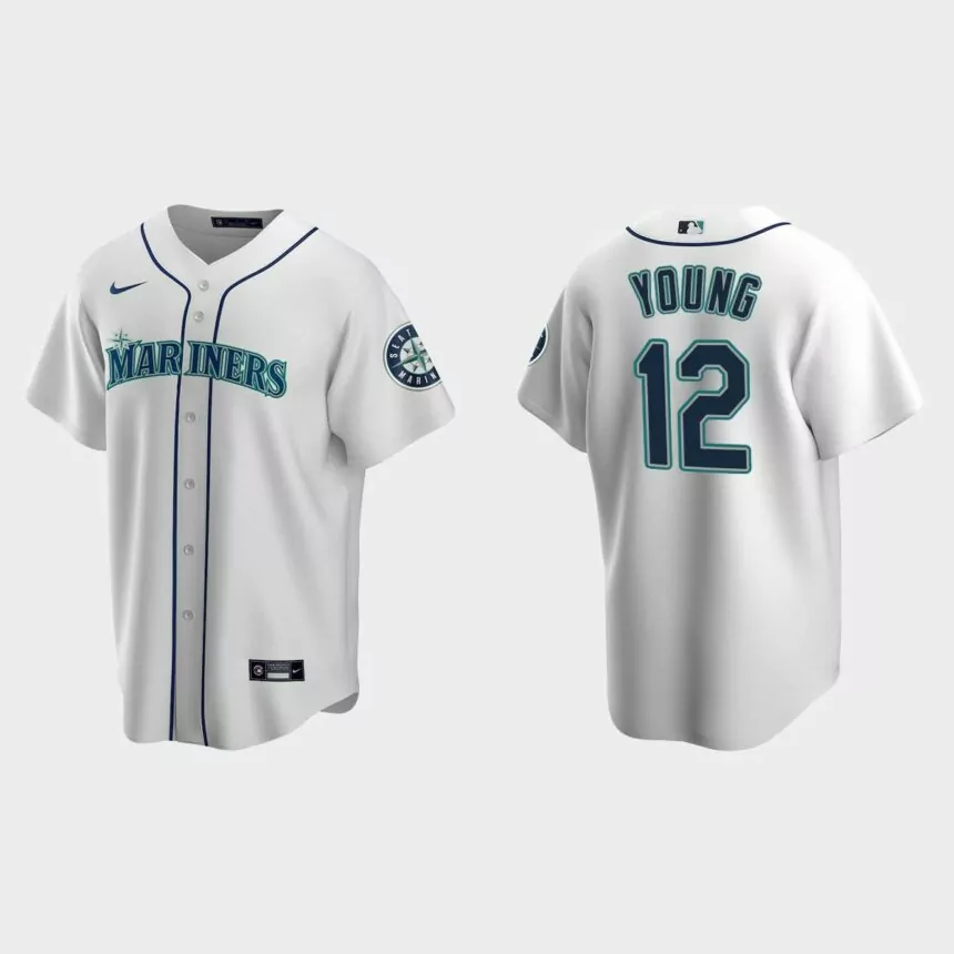 Cole Young Seattle Mariners 2022 MLB Draft Home Replica Jersey – White