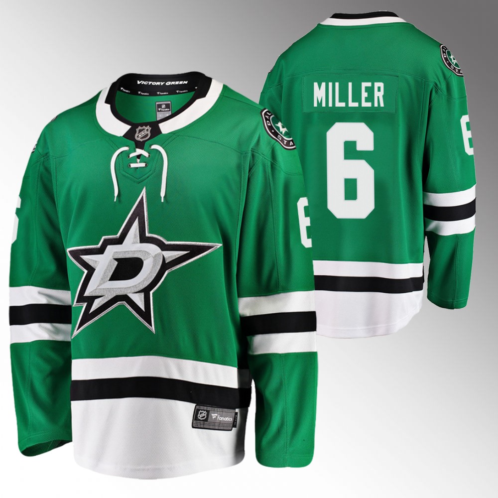 Colin Miller Jersey Dallas Stars Home Green Breakaway Player
