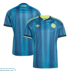 Colombia National Team adidas 2026 Away Replica Jersey - Turquoise