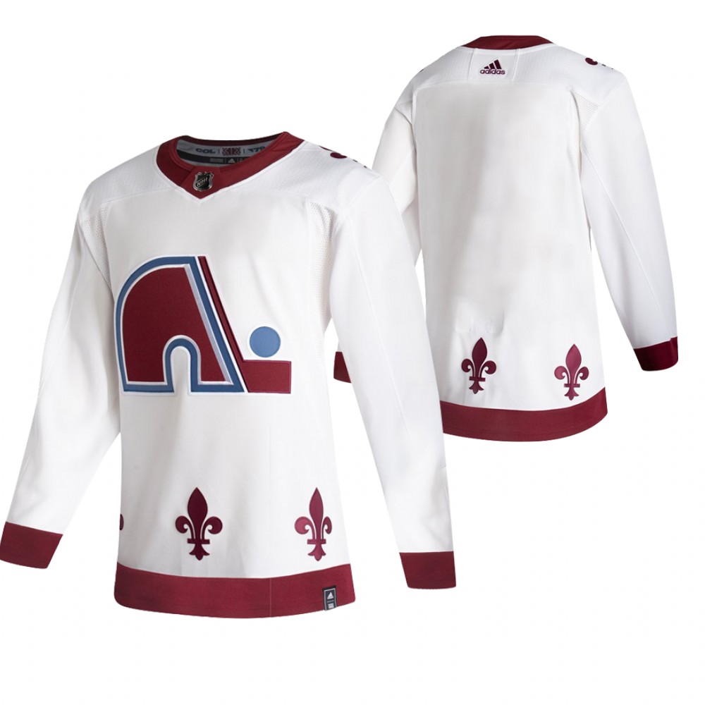 Colorado Avalanche 2021 Reverse Retro Blank White Jersey Special Edition Authentic