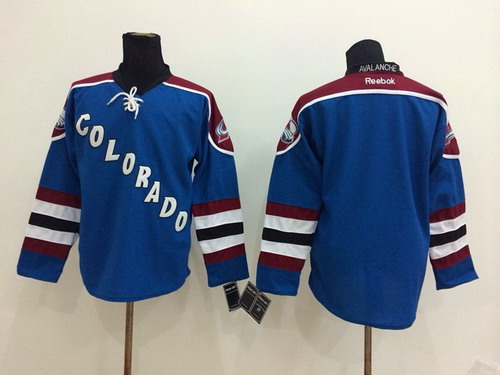 Colorado Avalanche Blank Blue Third Jersey Stitched