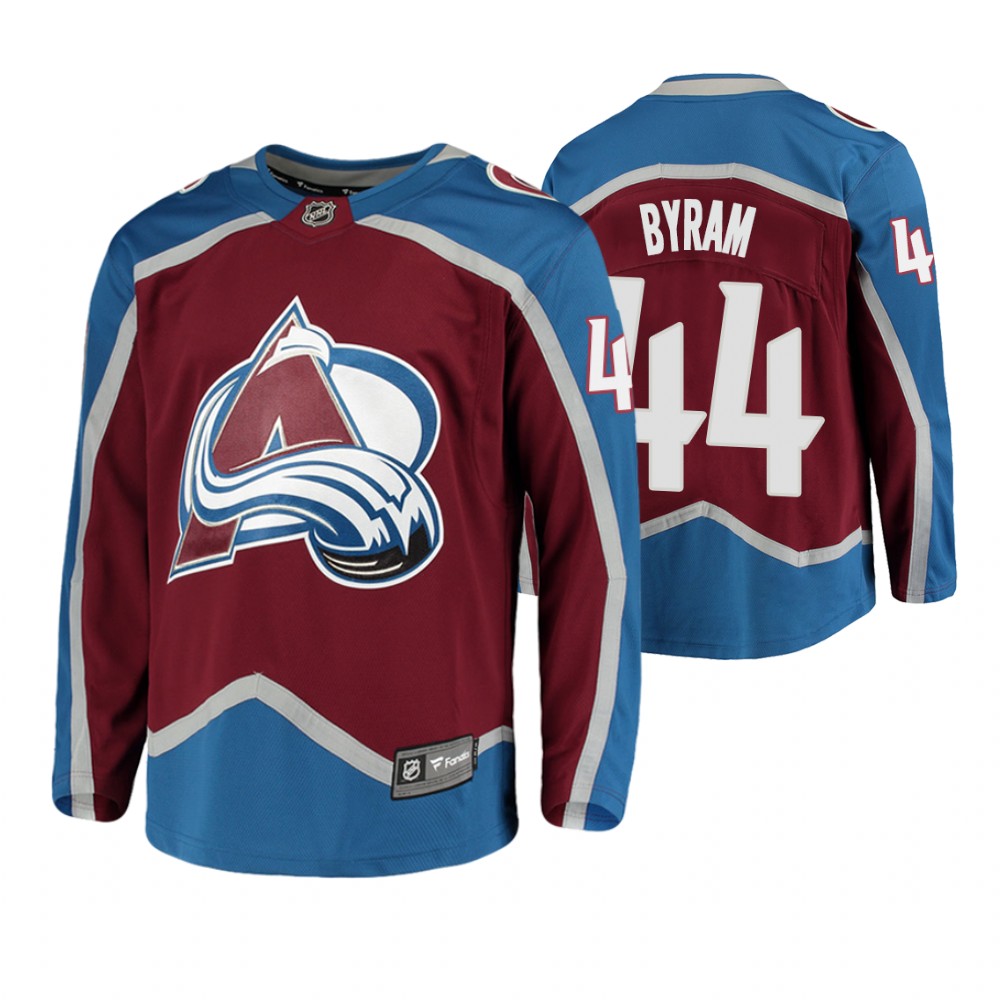Colorado Avalanche Bowen Byram Men's Home Breakaway Player Jersey