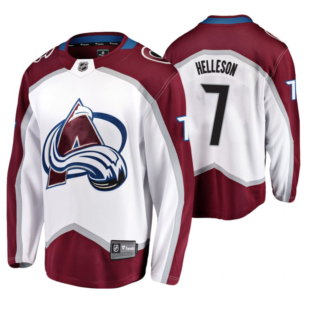 Colorado Avalanche Drew Helleson Men's Away Breakaway Player Jersey