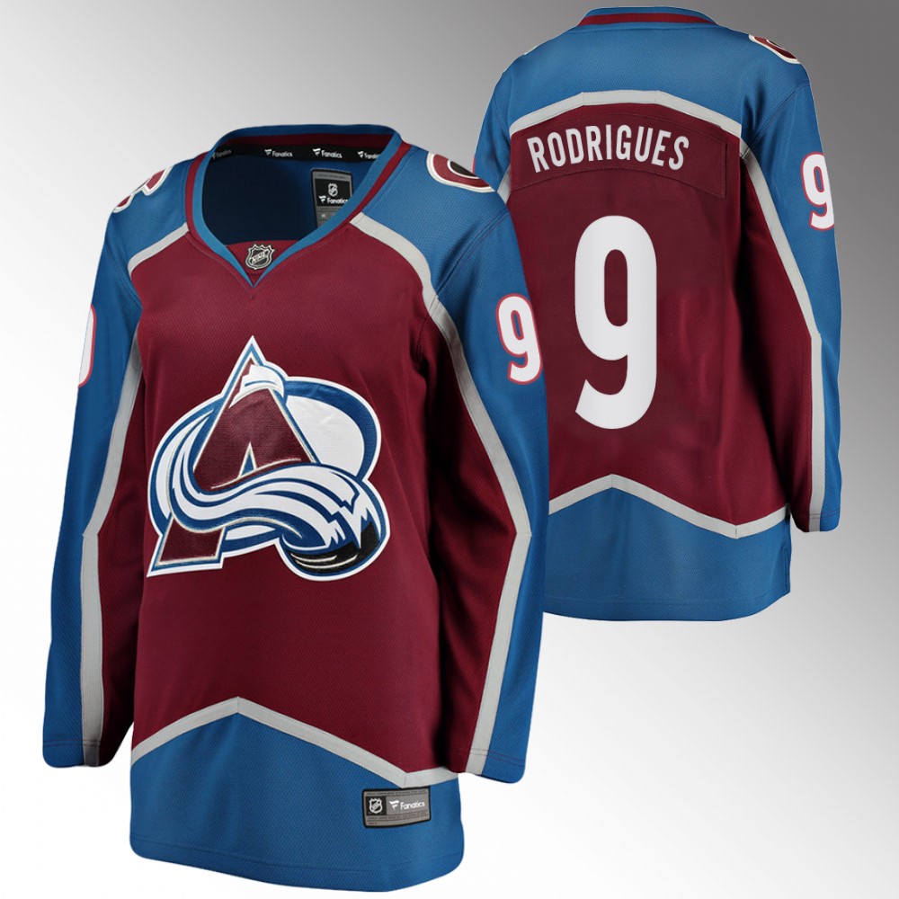Colorado Avalanche Evan Rodrigues Women Burgundy Home Jersey