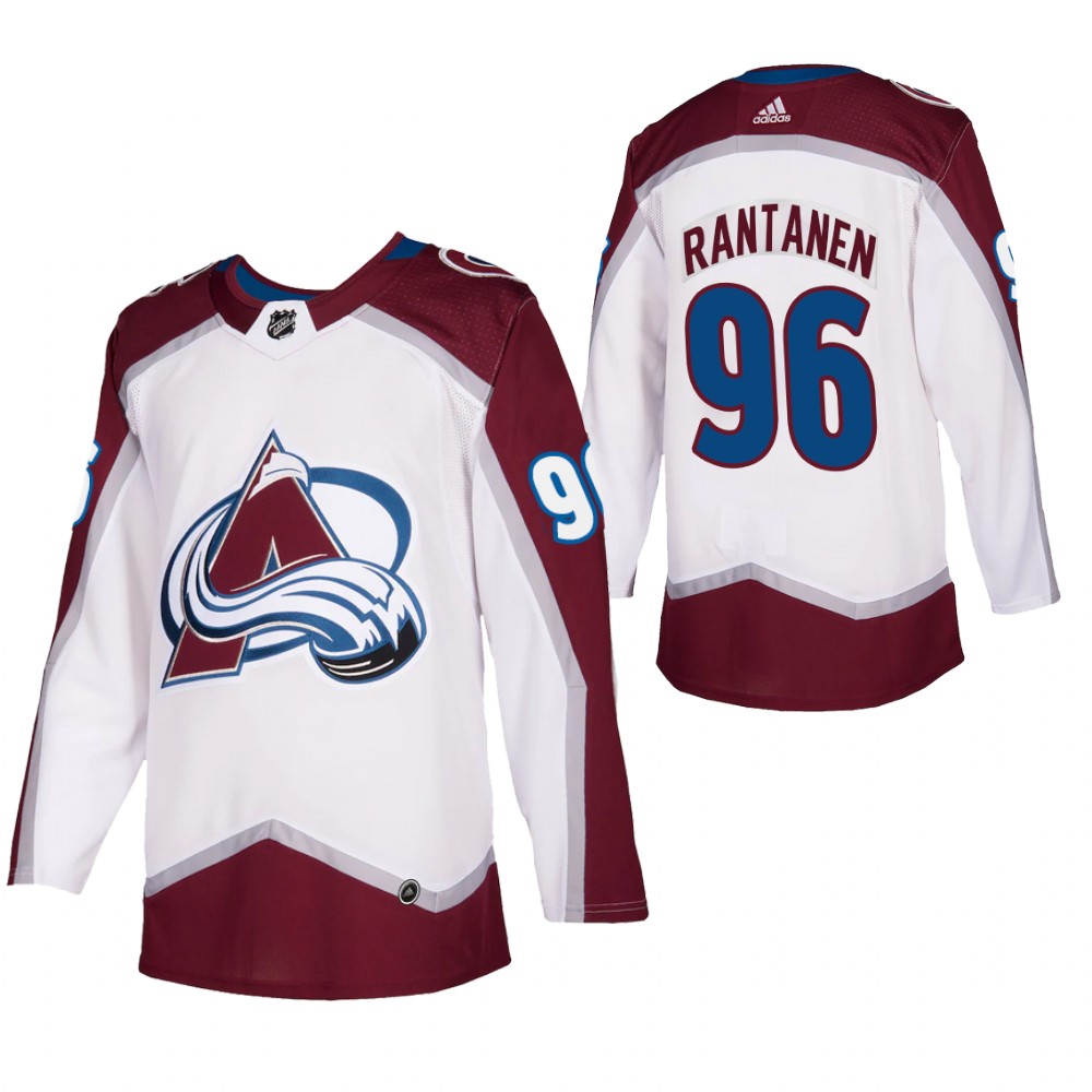 Colorado Avalanche Mikko Rantanen White 2021-22 Road Authentic Jersey