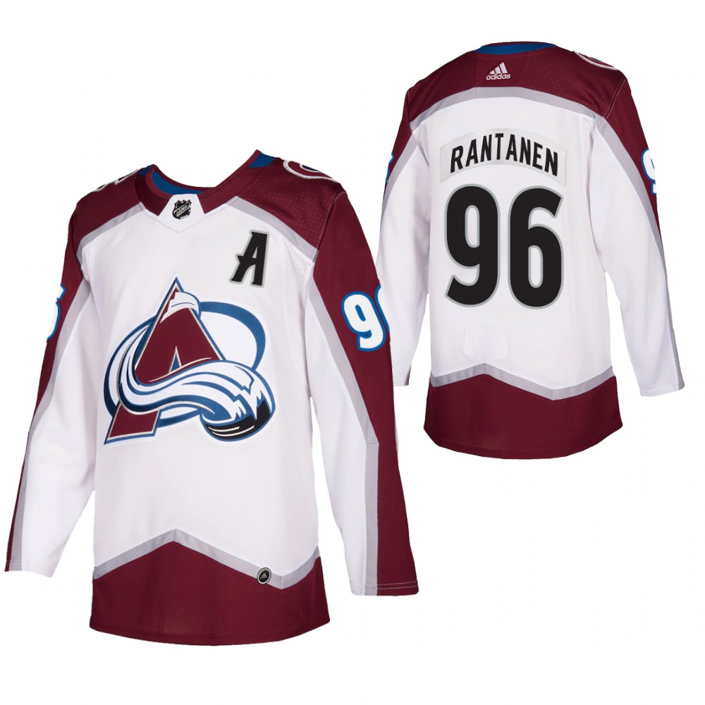 Colorado Avalanche Mikko Rantanen White 2021 Authentic Away Jersey