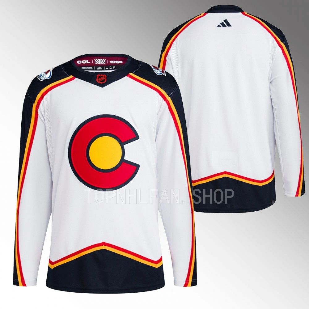 Colorado Avalanche White Reverse Retro 2.0 Authentic Primegreen Hockey Jersey