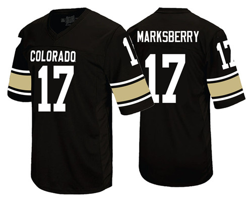 Colorado Buffaloes Black Casey Marksberry College Football Jersey