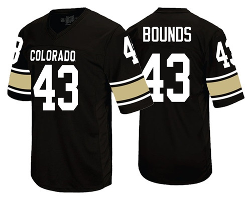 Colorado Buffaloes Black Chris Bounds College Football Jersey