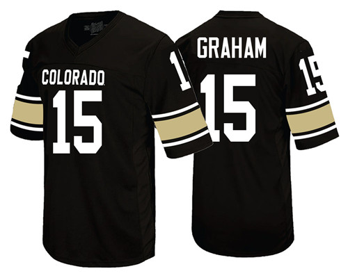Colorado Buffaloes Black Chris Graham College Football Jersey