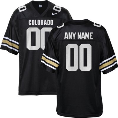 Colorado Buffaloes Black Customized Jerseys