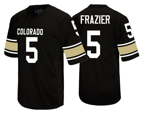 Colorado Buffaloes Black George Frazier College Football Jersey