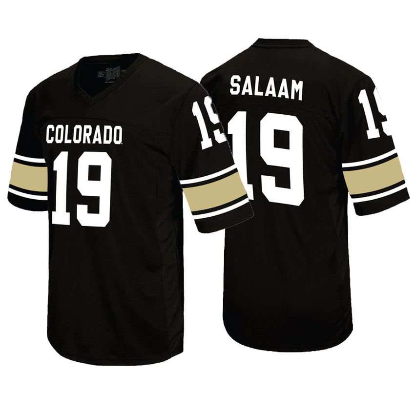 Colorado Buffaloes Black Rashaan Salaam Player Football Jersey