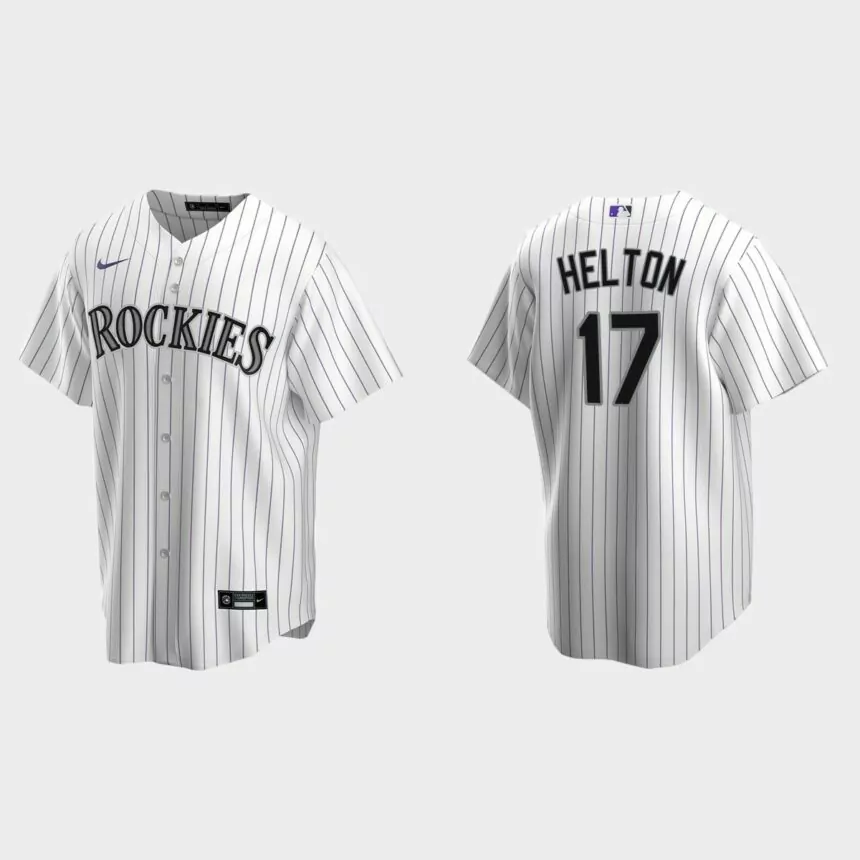 Colorado Rockies #17 Todd Helton White Replica Home Jersey