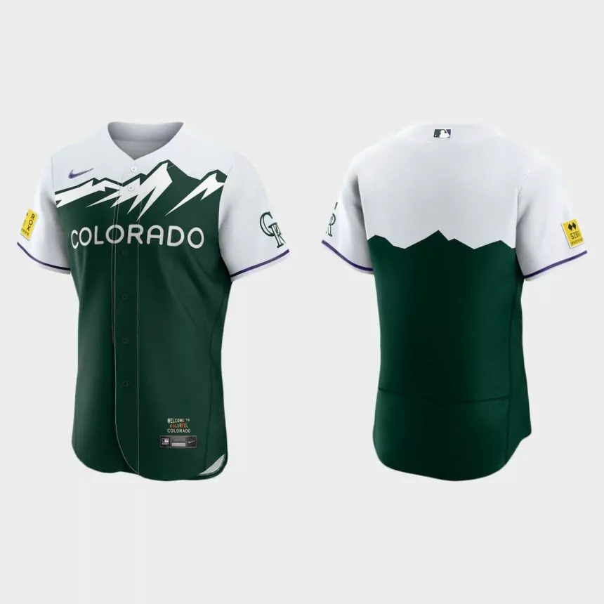 Colorado Rockies 2022 City Connect Authentic Jersey – Green