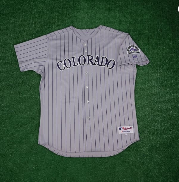 Colorado Rockies Authentic On-Field Grey Road Jersey