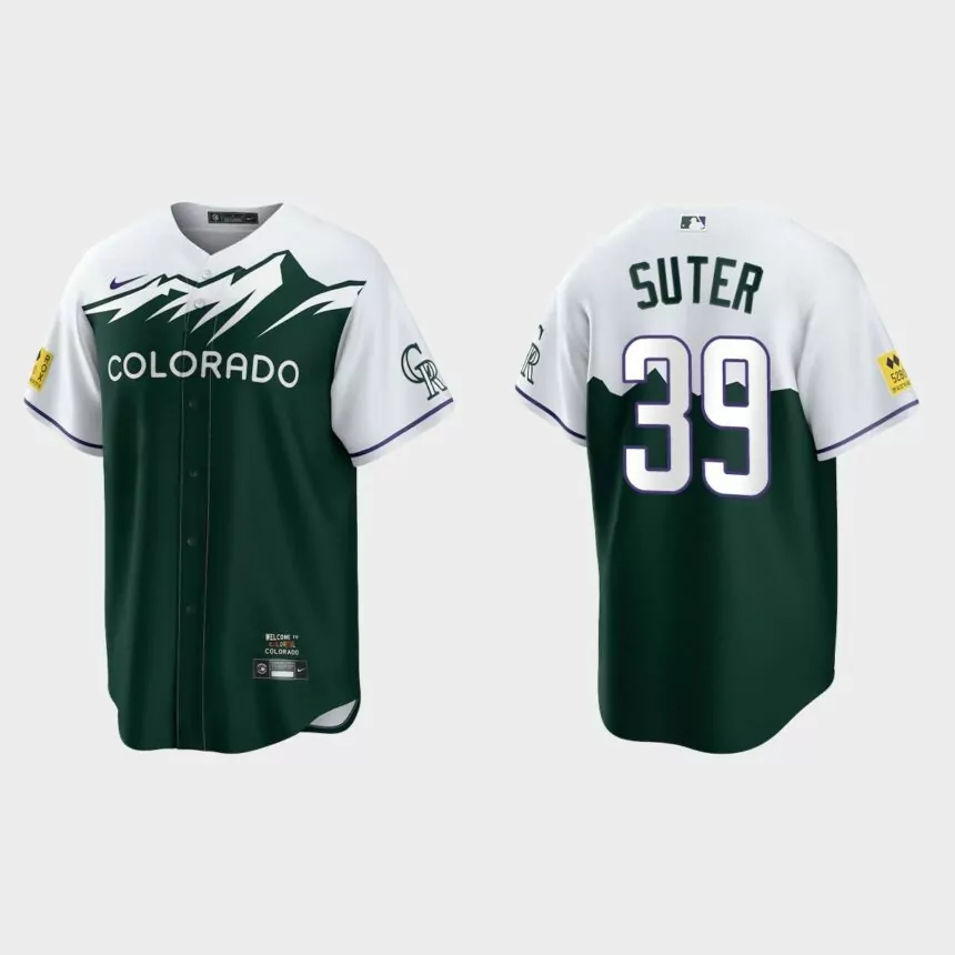 Colorado Rockies Brent Suter City Connect Replica Jersey – Green