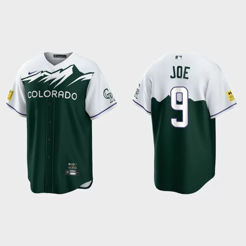 Colorado Rockies Connor Joe 2022 City Connect Replica Jersey – Green