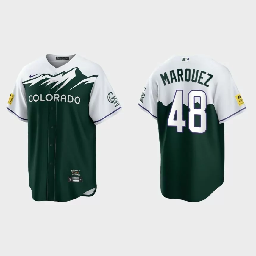 Colorado Rockies German Marquez 2022 City Connect Replica Jersey – Green