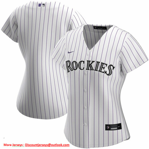 Colorado Rockies Nike Women's Home 2020 MLB Team Jersey White