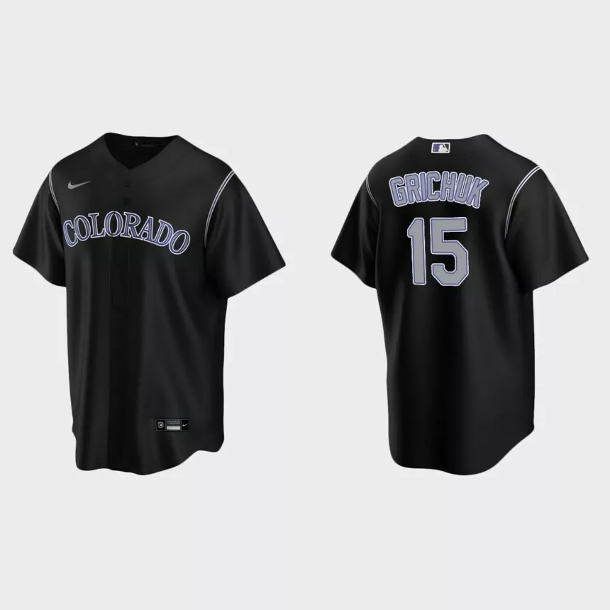 Colorado Rockies Randal Grichuk Replica Alternate Jersey – Black