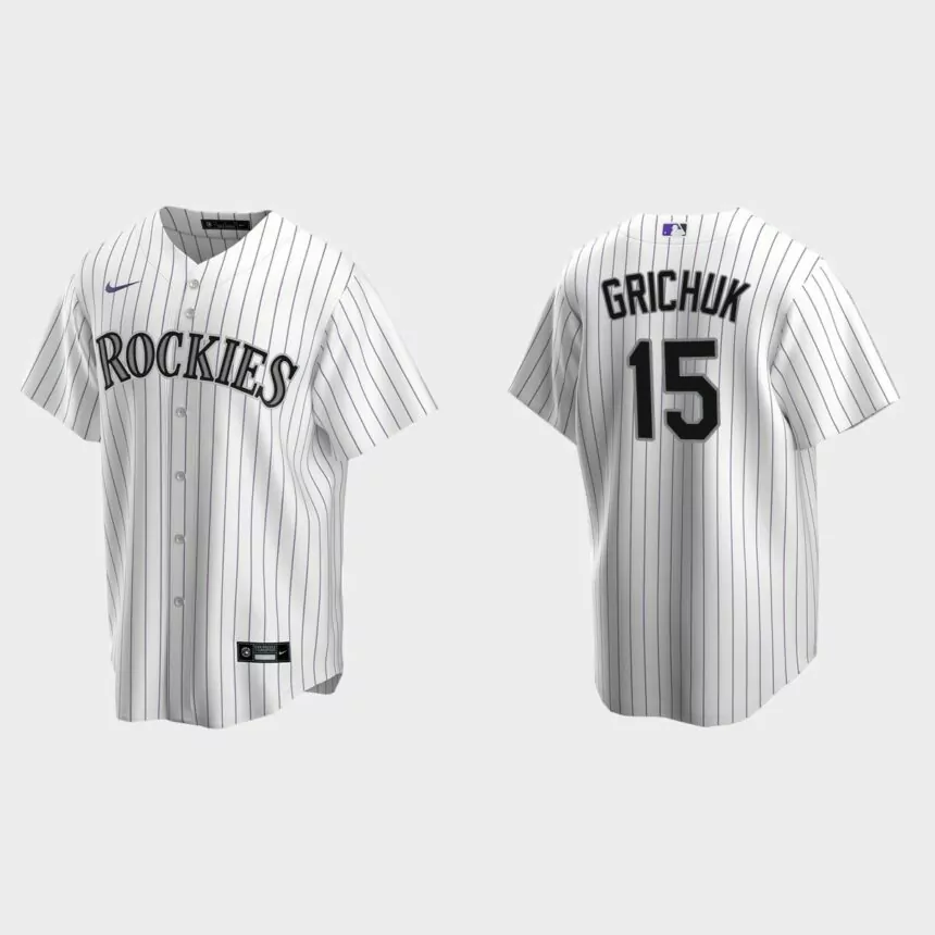Colorado Rockies Randal Grichuk Replica Home Jersey – White