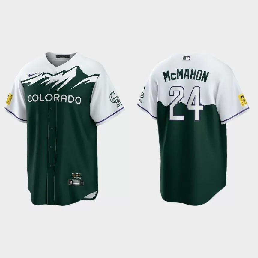 Colorado Rockies Ryan McMahon 2022 City Connect Replica Jersey – Green