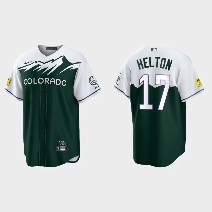 Colorado Rockies Todd Helton 2022 City Connect Replica Jersey – Green