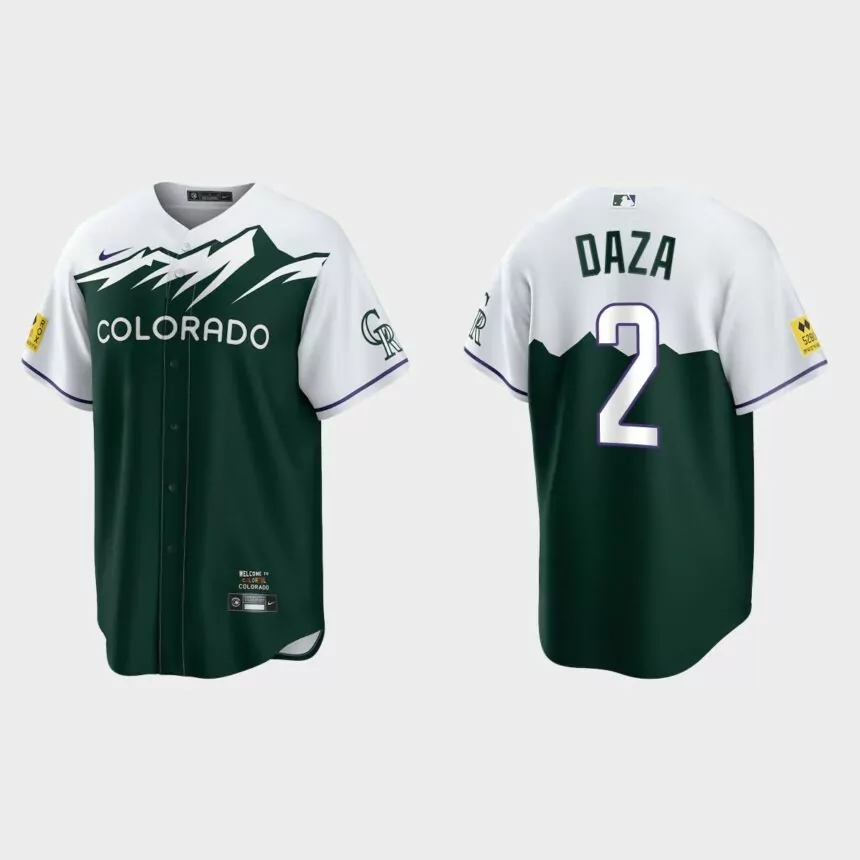 Colorado Rockies Yonathan Daza 2022 City Connect Replica Jersey – Green