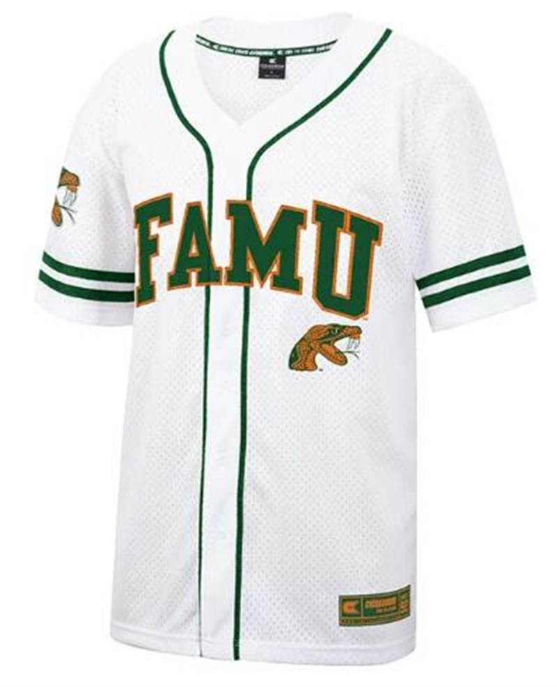 Colosseum Men's Colosseum Florida A&M Rattlers Free Spirited Mesh Button-Up Baseball Jersey