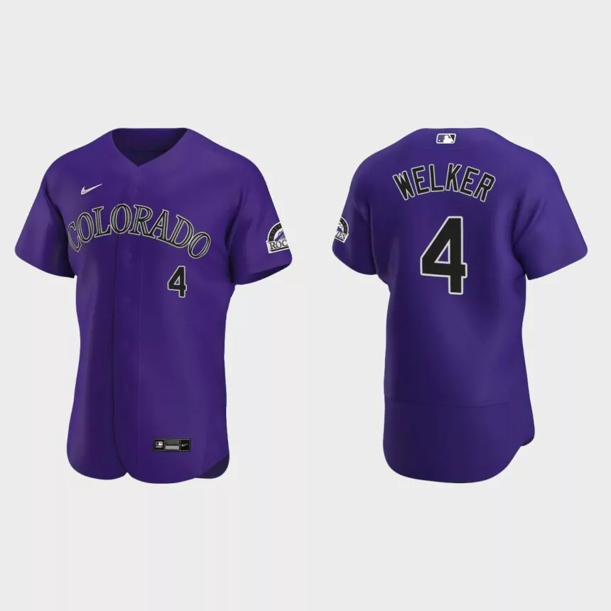 Colton Welker Colorado Rockies Authentic Alternate Jersey – Purple