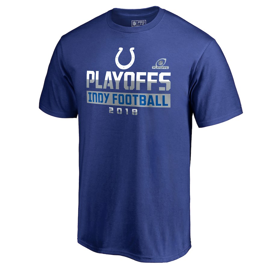 Colts Blue 2018 NFL Playoffs Indy Football Men's T-Shirt
