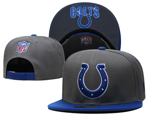 Colts Gray Snapback Hat --TX