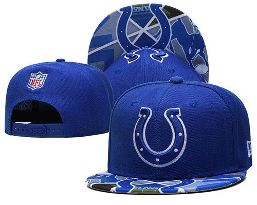 Colts Team logo Snapback Hat--LH