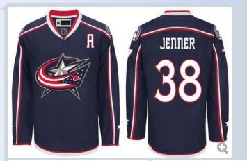 Columbus Blue Jackets #38 Boone Jenner Navy Blue Home Stitched NHL Jersey