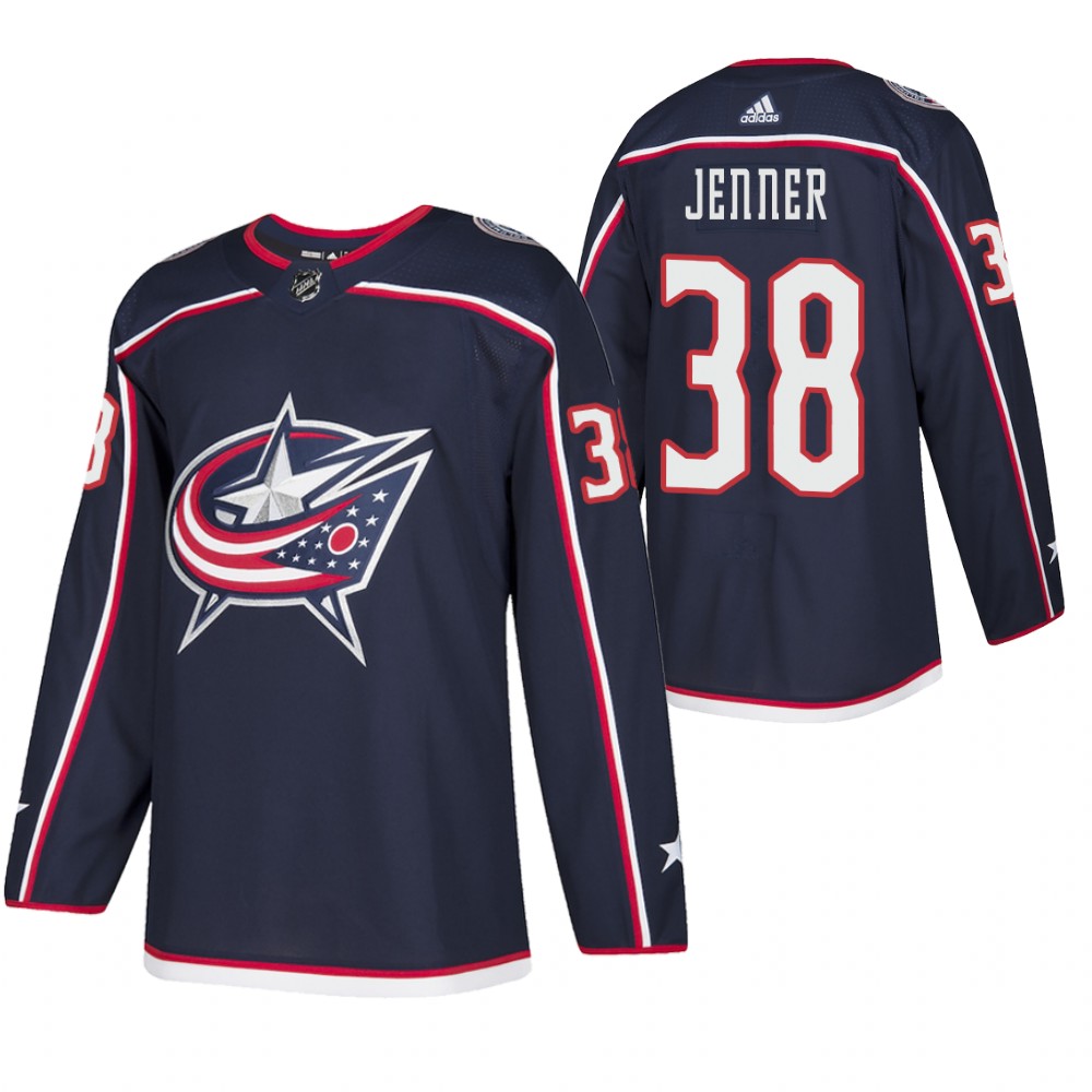 Columbus Blue Jackets Boone Jenner Navy 2021 Authentic Home Jersey