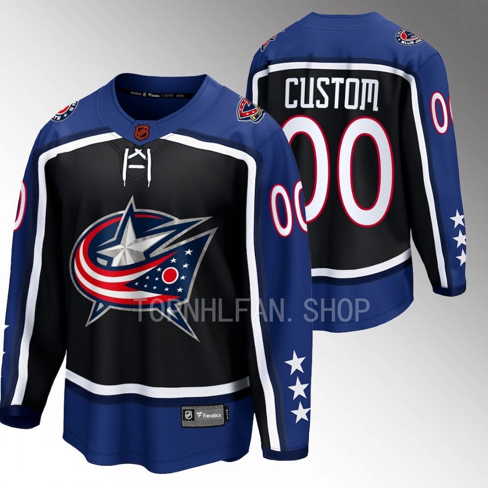 Columbus Blue Jackets Custom Navy 2022 Special Edition 2.0 Breakaway Retro Jersey