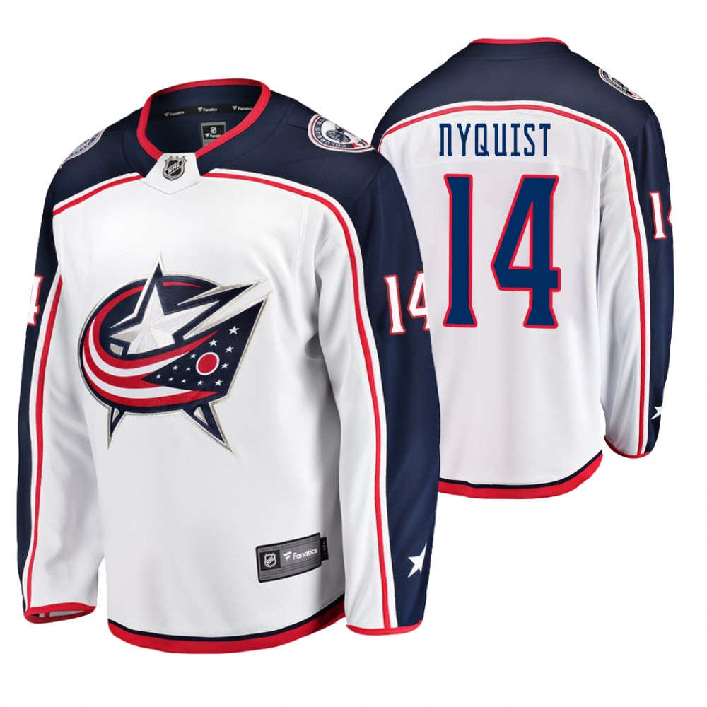 Columbus Blue Jackets Gustav Nyquist Men's Away Breakaway Player Fanatics Branded Jersey