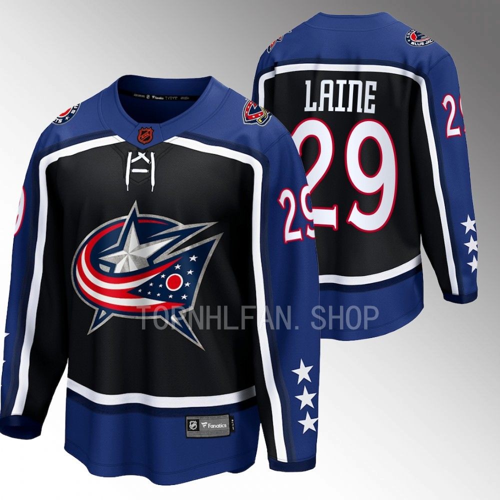 Columbus Blue Jackets Patrik Laine Navy 2022 Special Edition 2.0 Breakaway Retro Jersey