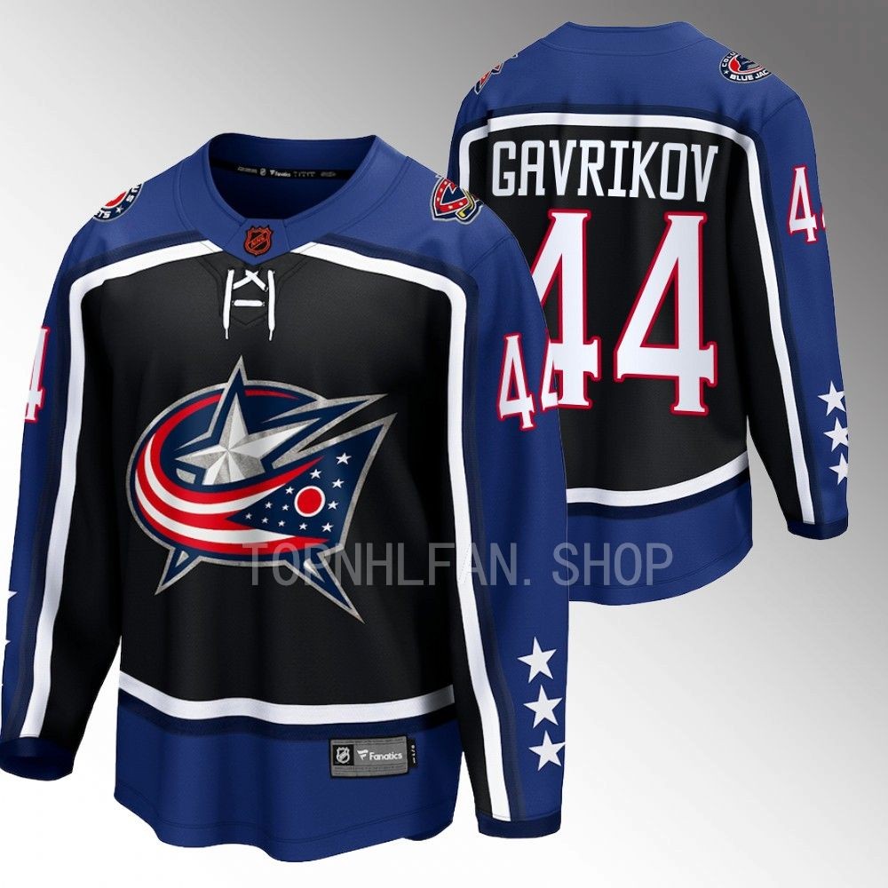 Columbus Blue Jackets Vladislav Gavrikov Navy 2022 Special Edition 2.0 Breakaway Retro Jersey Stitched