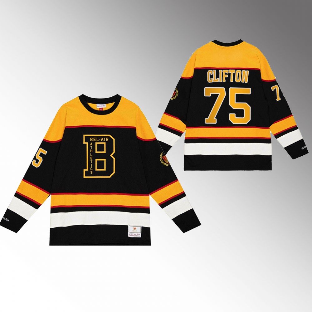 Connor Clifton Bruins NHL X Bel-Air Jersey Black Hockey Stitched
