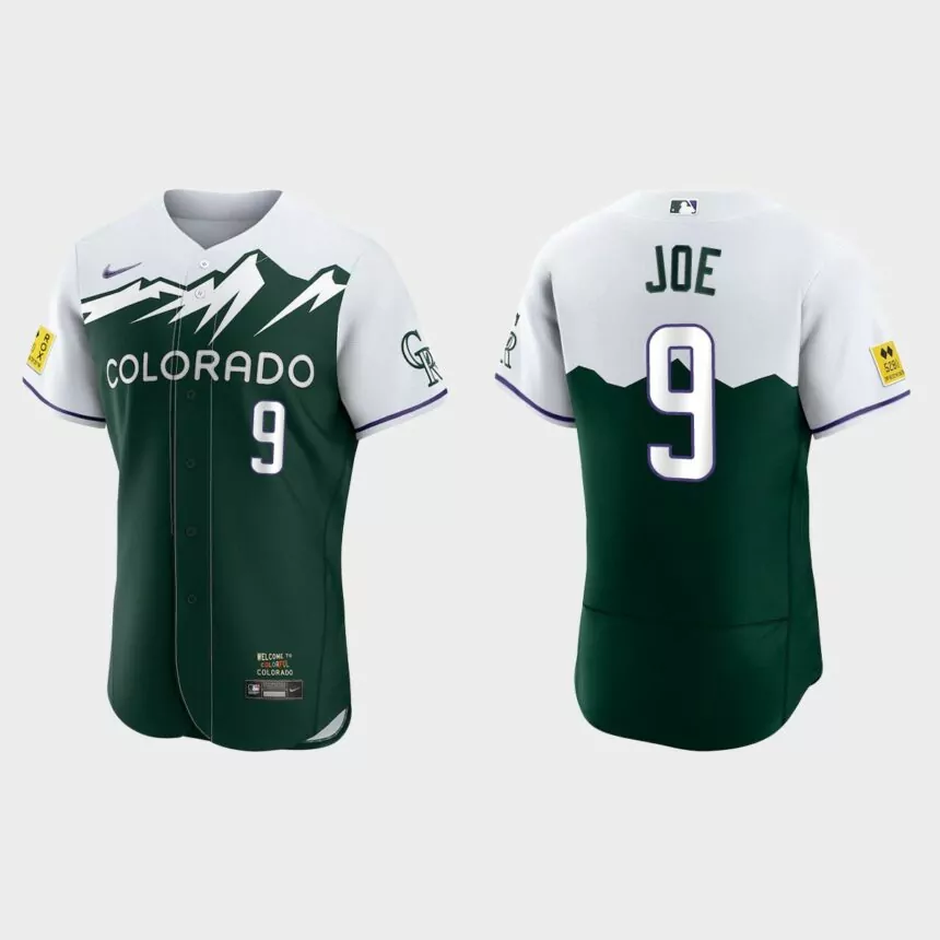 Connor Joe Colorado Rockies 2022 City Connect Authentic Jersey – Green