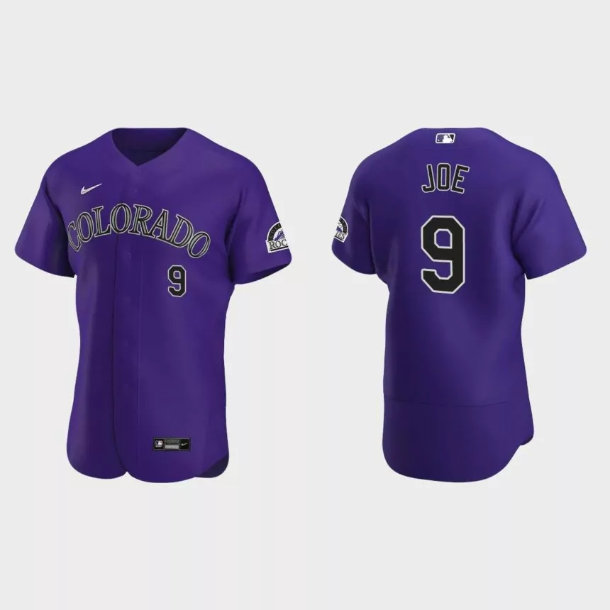 Connor Joe Colorado Rockies Authentic Alternate Jersey – Purple