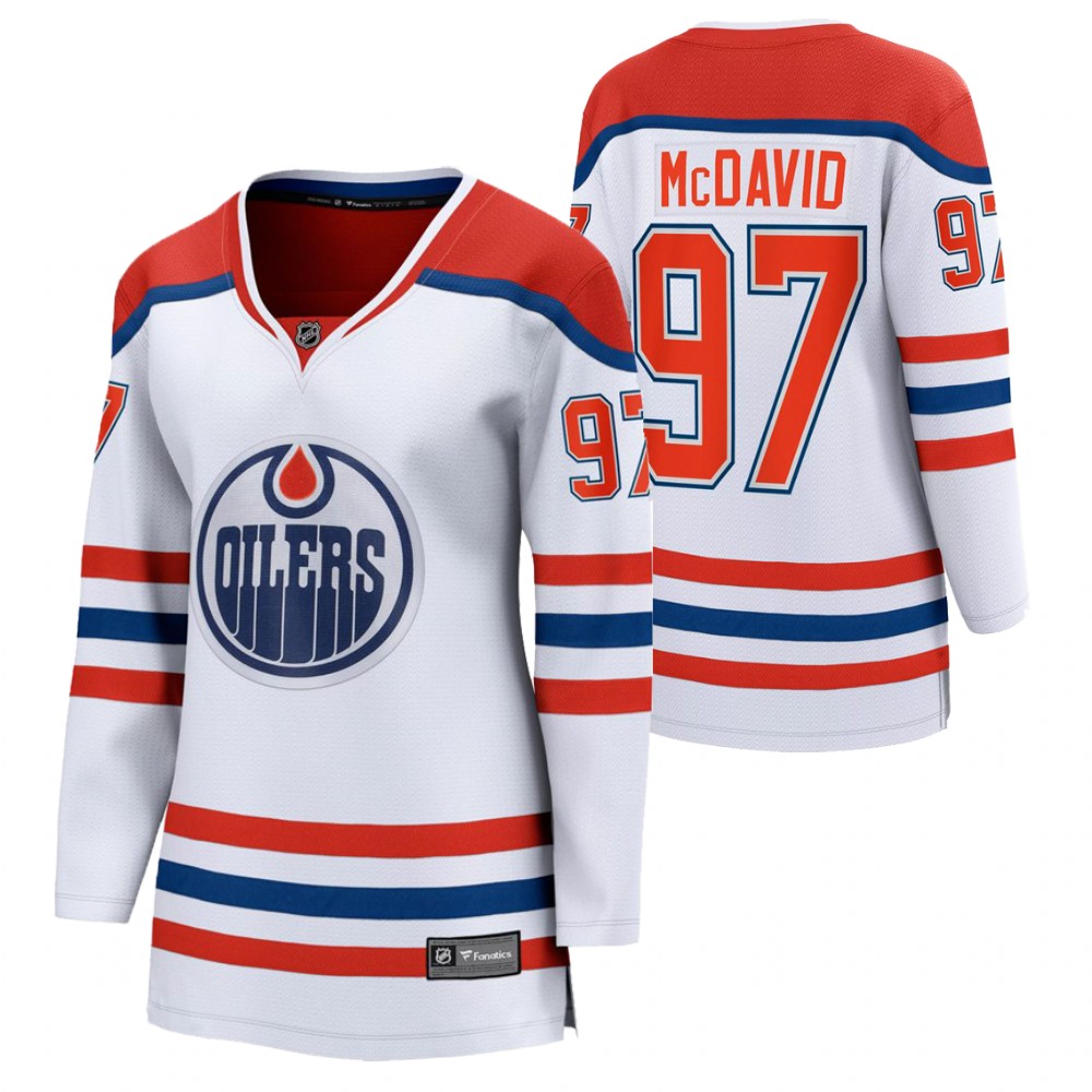 Connor McDavid Edmonton Oilers Reverse Retro Blue Women's Jersey Special Edition