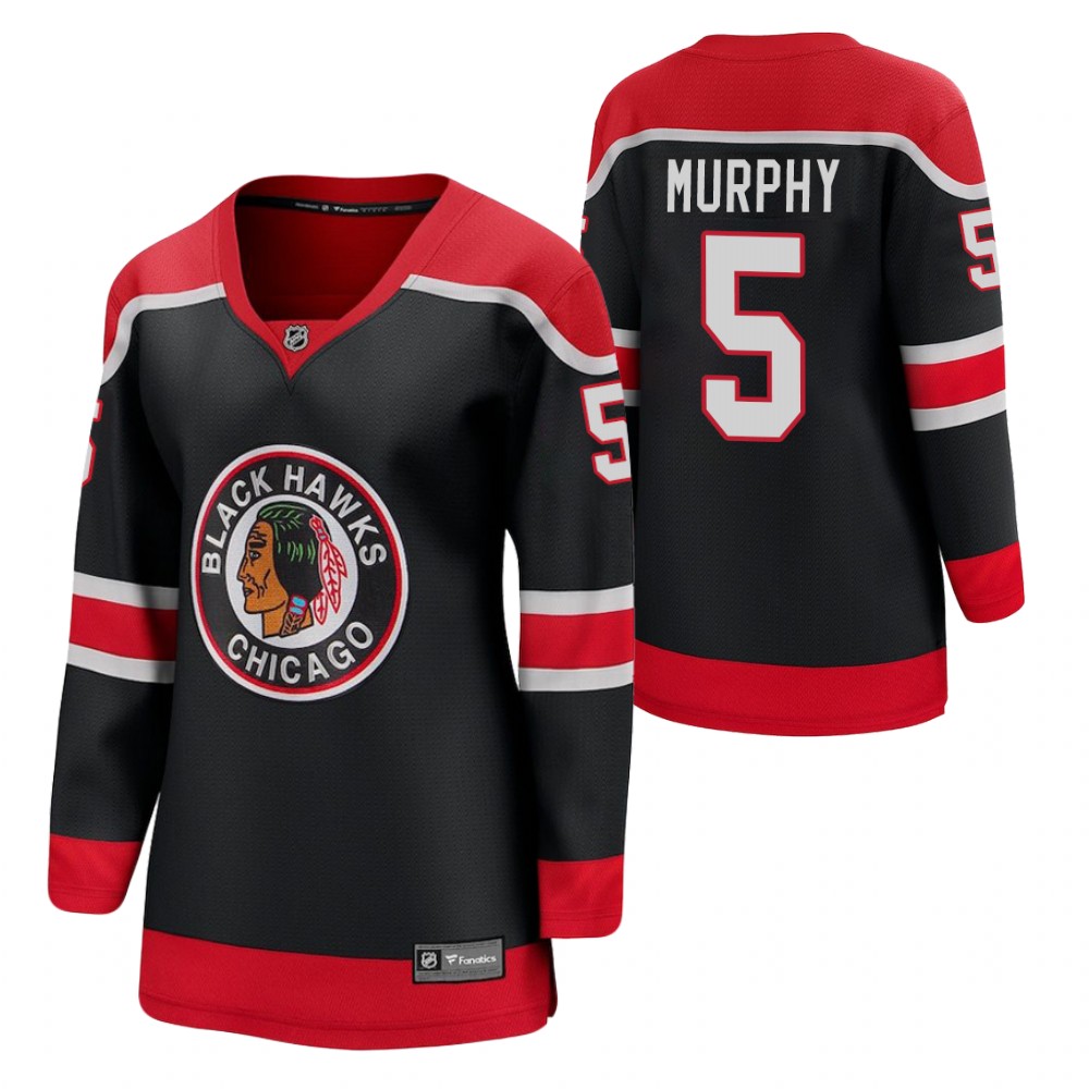 Connor Murphy Chicago Blackhawks 2021 Special Edition Black Women Jersey