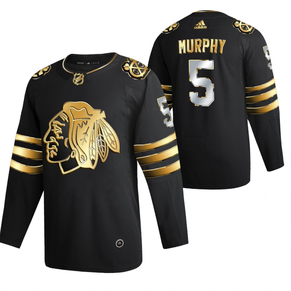 Connor Murphy Chicago Blackhawks Black 2021 Golden Edition Jersey Limited Authentic